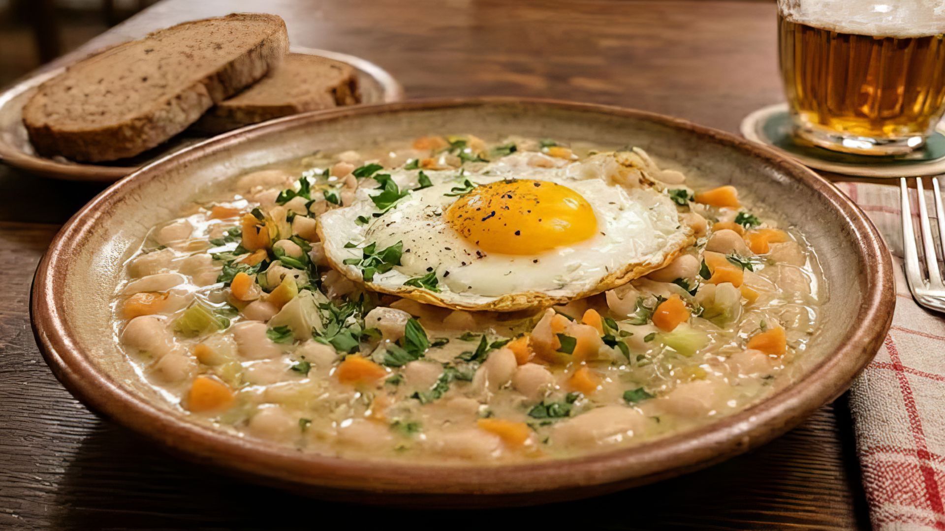 White Beans in Sour Sauce