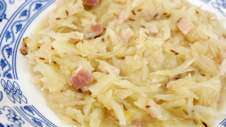 Czech Braised Cabbage with Bacon