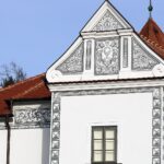 Sgraffito on the main building of the museum