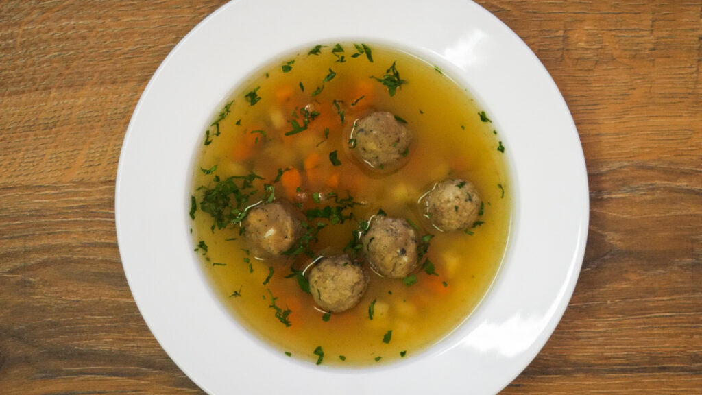 Czech Liver Dumpling Soup