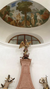 Adam and Eve from the fresco above the south side altar