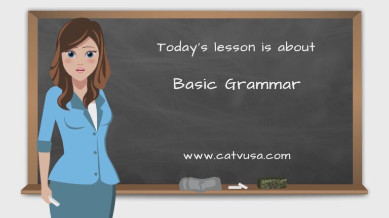 Basic Grammar lesson