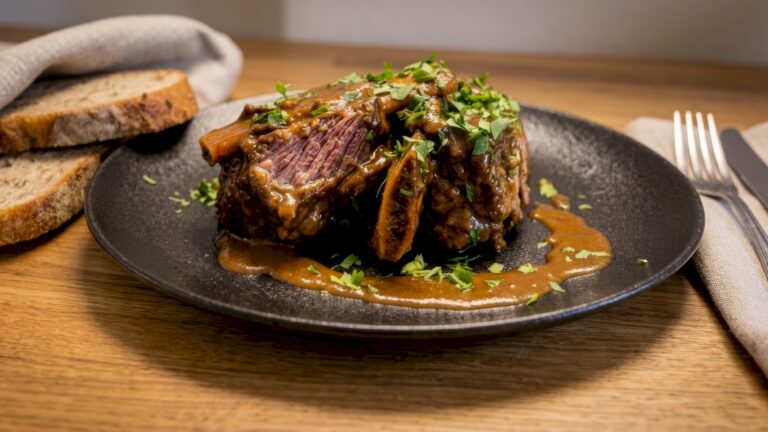 Old Bohemian Beef Ribs Braised in Red Wine