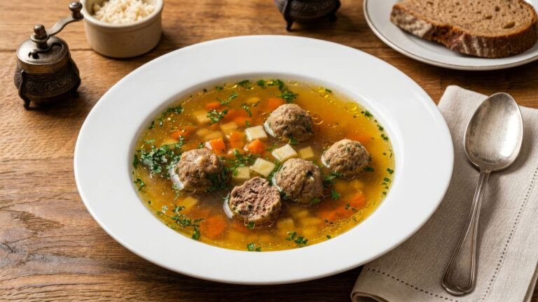 Czech Liver Dumpling Soup